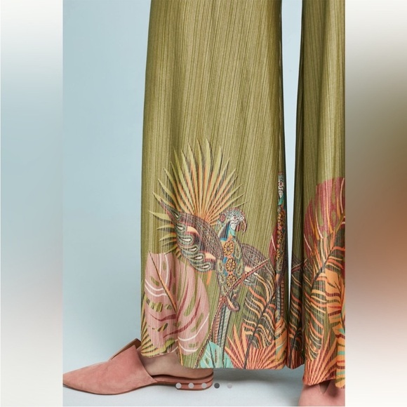 Farm Rio Wide-Leg Guadalupe flowy Pants size XS - Picture 3 of 8